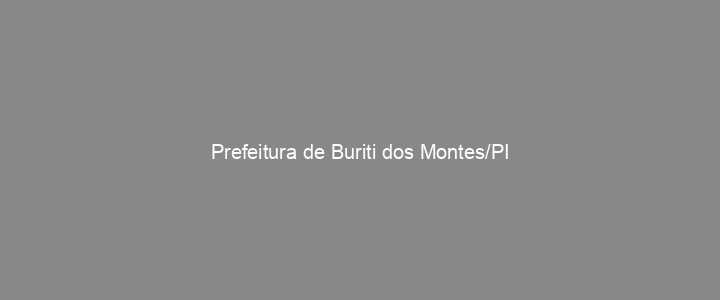 Provas Anteriores Prefeitura de Buriti dos Montes/PI